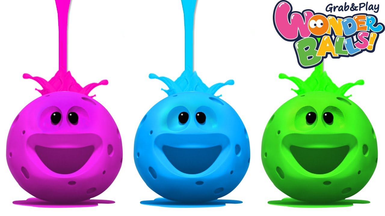 Colors with Wonderballs | Learn Colors With CUT AND PAINT | WonderBalls Playground