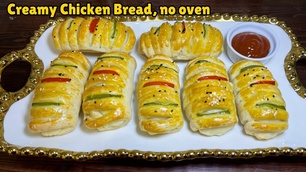 Creamy Chicken Bread without Oven | Make and Freeze Recipe for Ramadan 