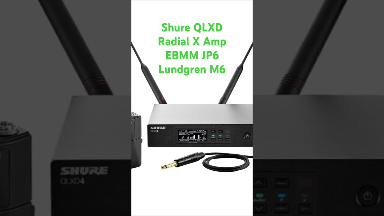 Shure QLXD / Lithium / Radial X Amp / EBMM JP6 / Lundgren M6 / Suhr 212 / Bogner 412