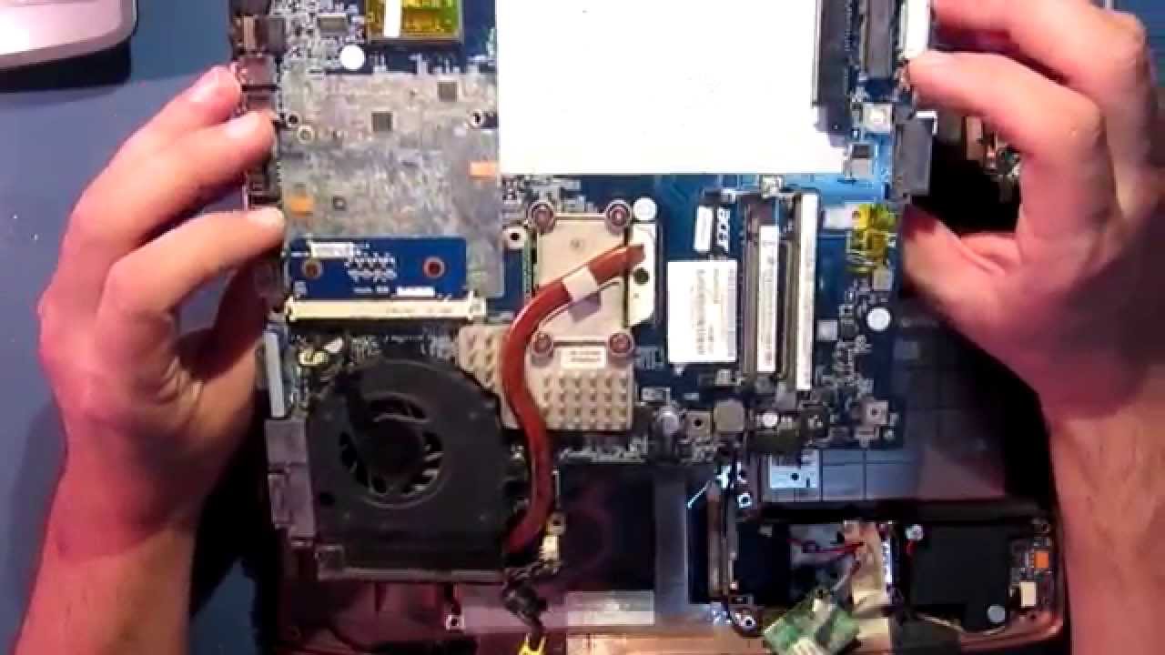 Ремонт ноутбука Acer Aspire 5530(LA-4171P). Нет изображения. Замена северного моста.