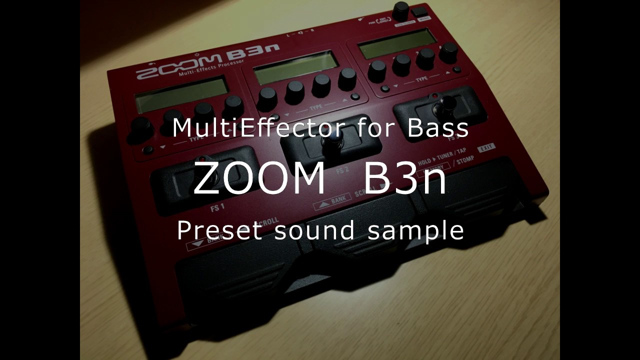 ZOOM B3n preset sound sample