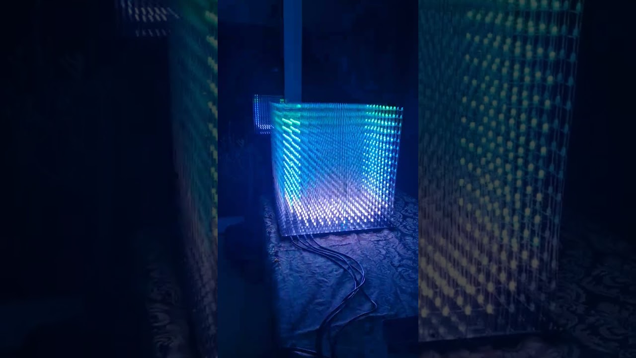 3D LED CUBE RGB #3dcube #ledcube #selfmade 
