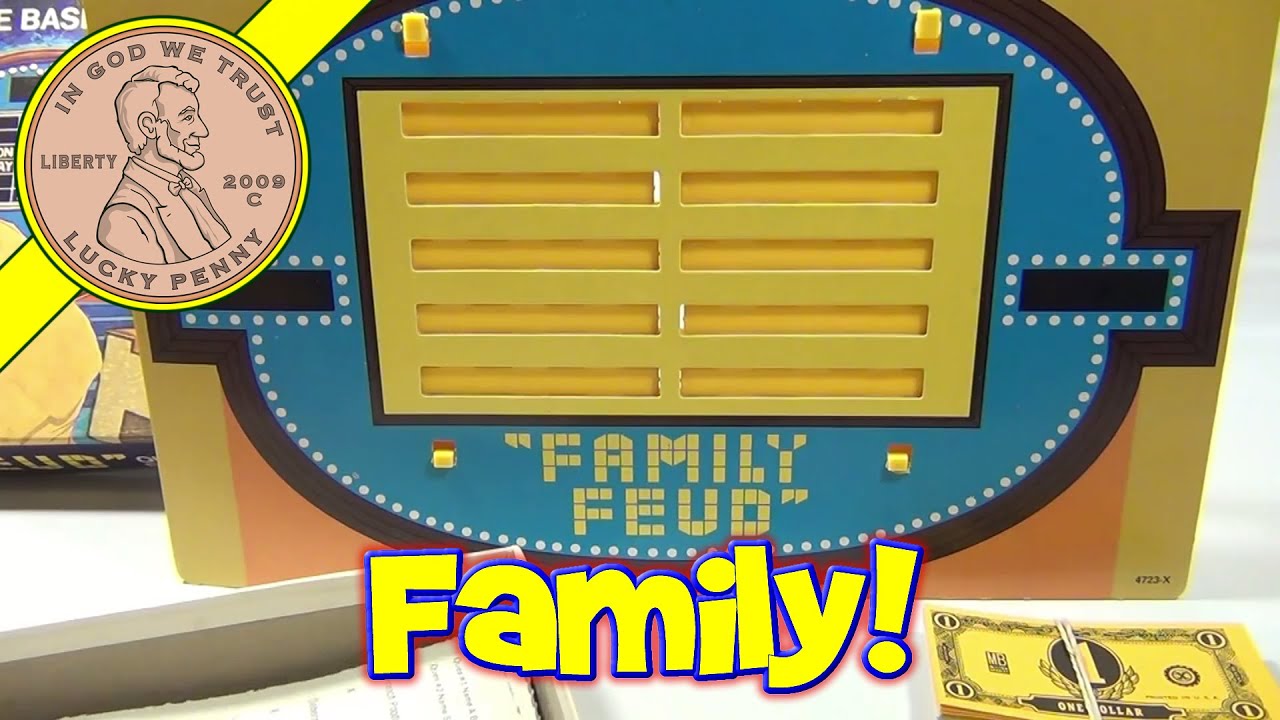 How To Play The Game Family Feud Board Game #4723, 1977 Milton Bradley - Game Based on T.V. Show