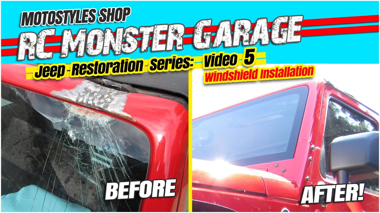 Series: Building a REAL JEEP with RC skills. From Salvage to Beast! Video #5 Windshield Repair