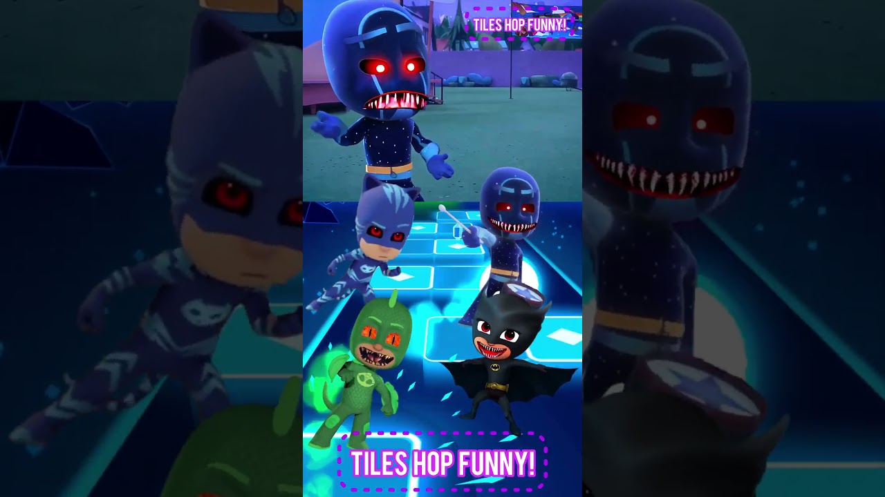 PJ Masks - Owlette 🆚 CatBoy X Dance Song Tiles Hop EDM Rush #shorts