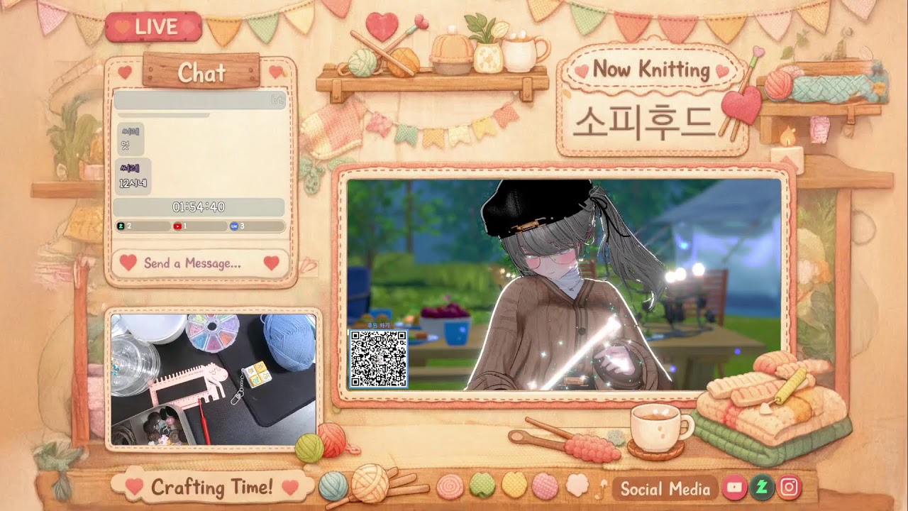 🧶뜨버기의 소피후드 뜨기 | 수다 뜨개 | 감성 뜨개 | 버튜버 뜨개