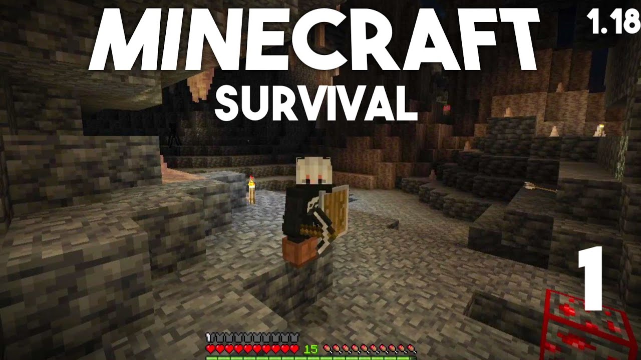 MINING IN NEW 1.18 CAVES | Minecraft Survival PE/Bedrock Edition 1.18 (MCPE,Xbox,Ps4,Windows)