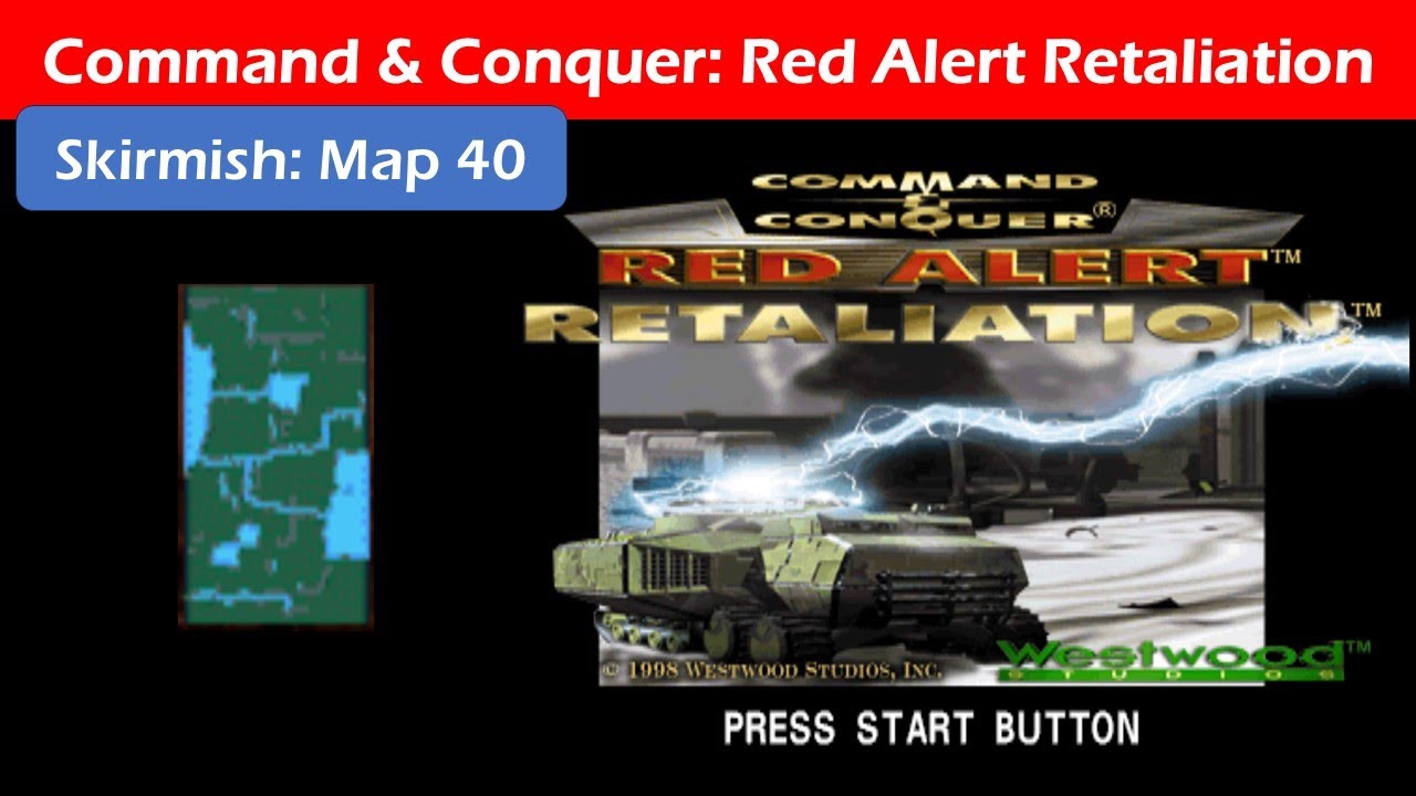 Command & Conquer - Red Alert Retaliation (MAP 40 Skirmish / Longplay PSX)