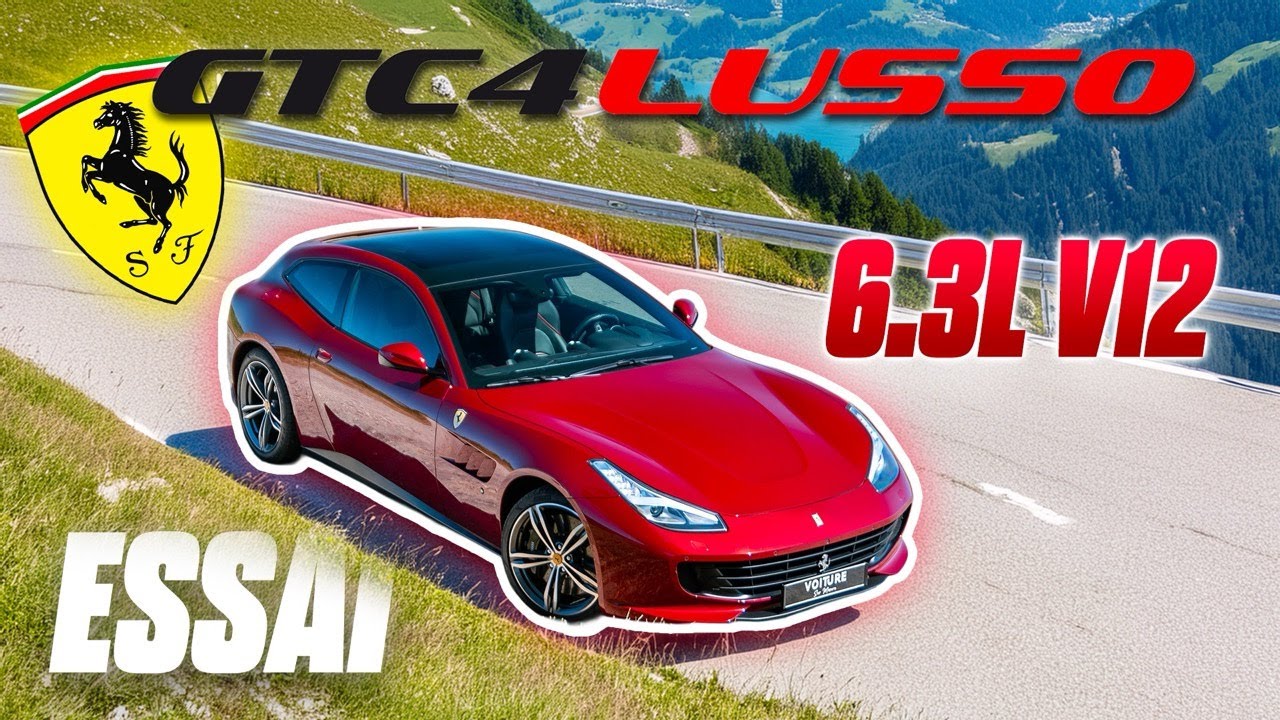 ESSAI FERRARI GTC4 LUSSO V12 : 12 Cylindres 4 places et 690 cv à 8000 TR/MIN.