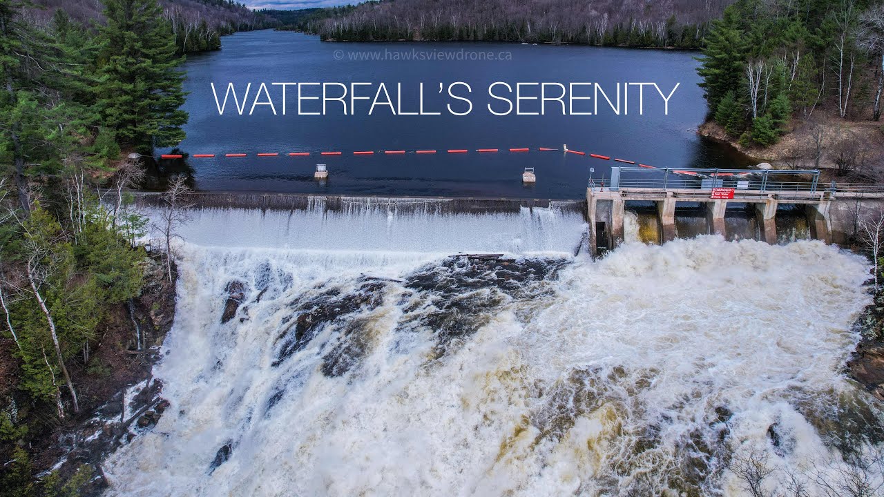 High Falls Waterfall near Bancroft Ontario (Spring 2023)