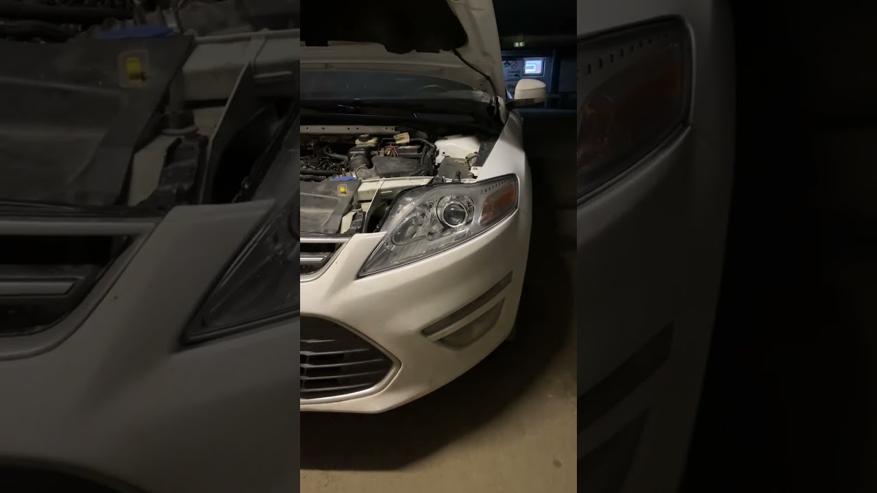 Ford Mondeo 4 установка светодиодных линз MTF Night Assistant Progressive