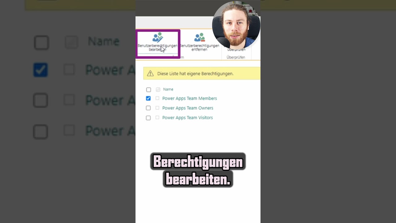 SharePoint Berechtingungen verwalten