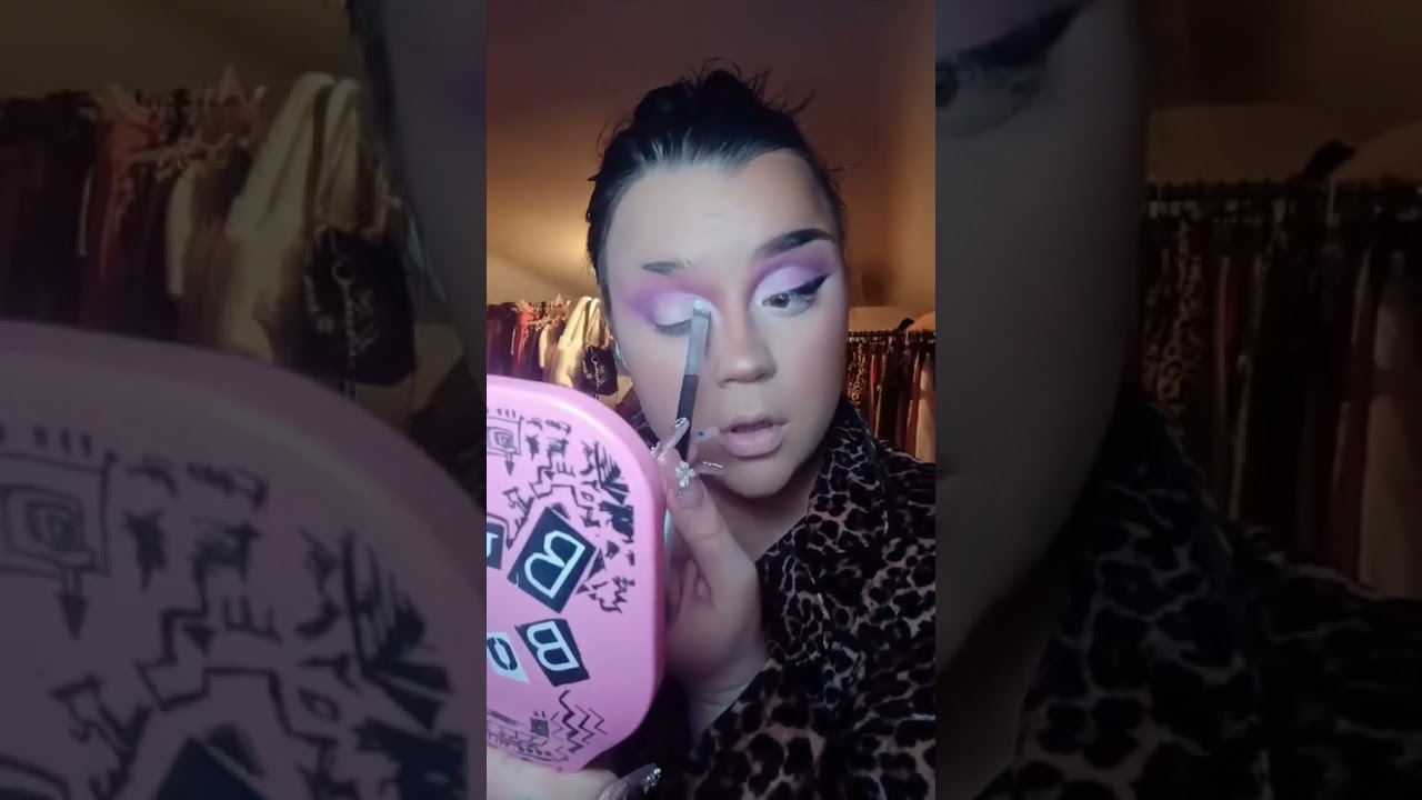 purple eyeshadow tutorial 💜 #makeupartist