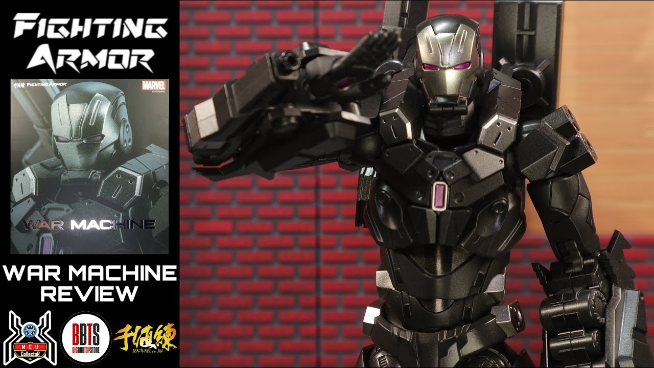 SenTiNel Toys Marvel Fighting Armor WAR MACHINE Rhodey Stark Iron Man Suit Figure Review