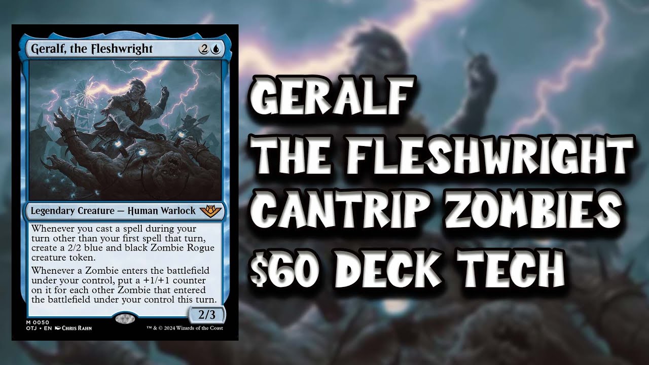 Geralf The Fleshwright Cantrip Zombies $60  EDH Deck Tech