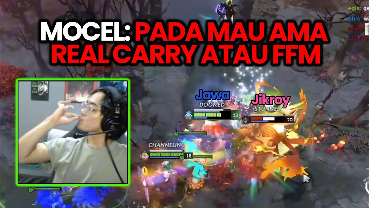 MOCEL VS JIKROY! MAU PARTY MA GW REAL CARRY KEZ ATAU FFM!! HANYA GIMMICK YA - CARA MAEN KEZ DOTA 2