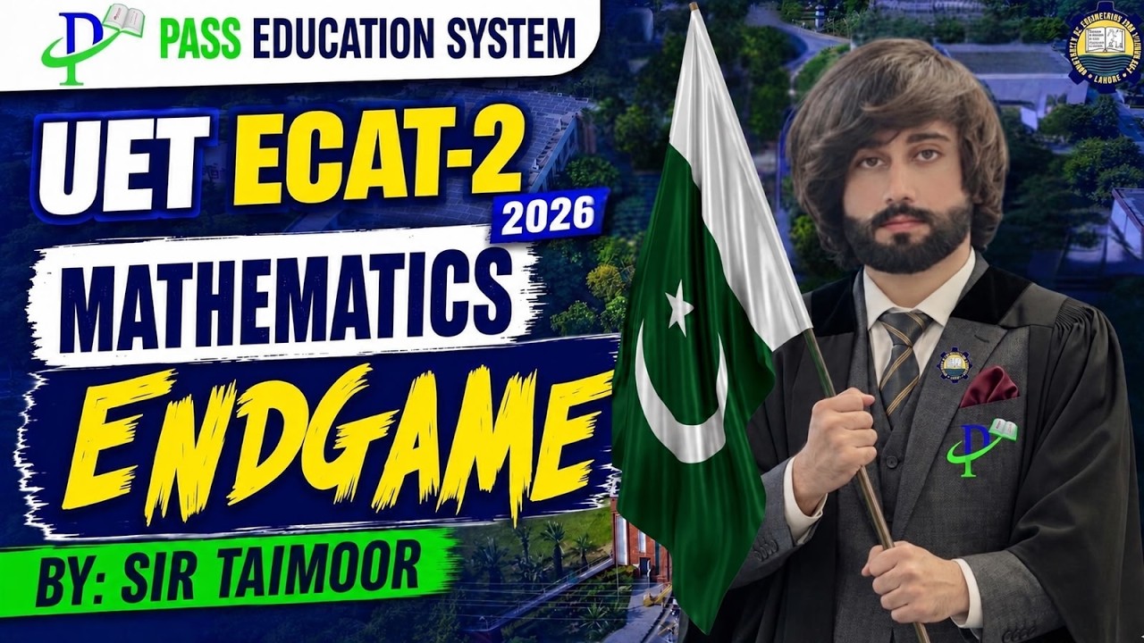 UET ECAT Math EndGame 2026 I UET ECAT Math Preparation I ECAT UET Math MCQs I UET ECAT 2026 Paper