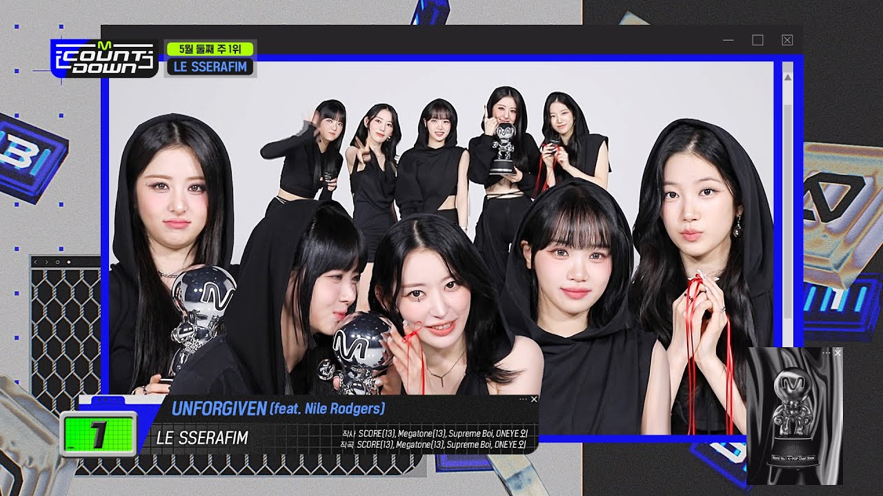 [EN/JP] 5월 2주 1위 'LE SSERAFIM'의 'UNFORGIVEN (feat. Nile Rodgers)' 앵콜 무대! (Full ver.) #엠카운트다운 EP.796