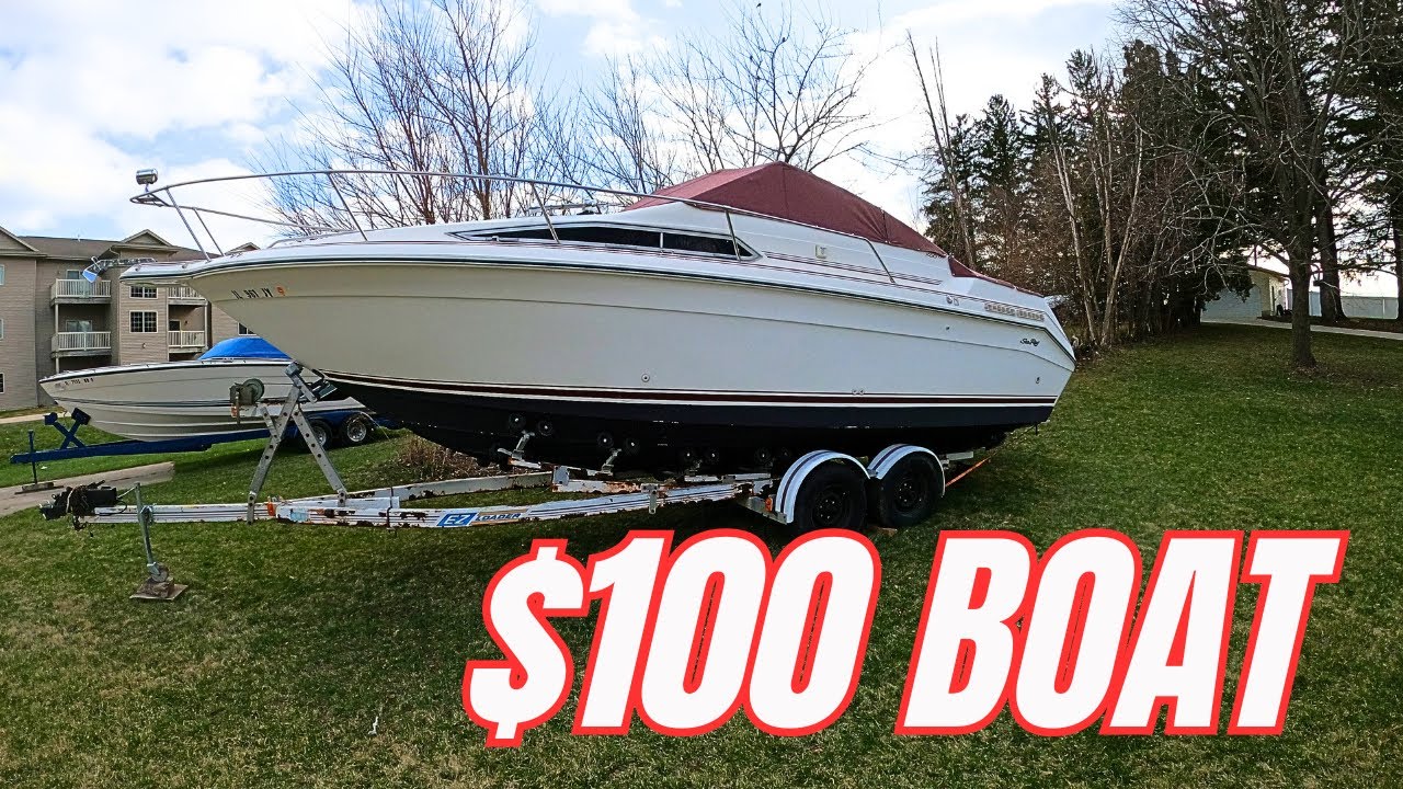 Лодка, которую можно купить раз в жизни! Я заплатил 100 долларов за SEA RAY 250 SUNDANCER 1991 го...