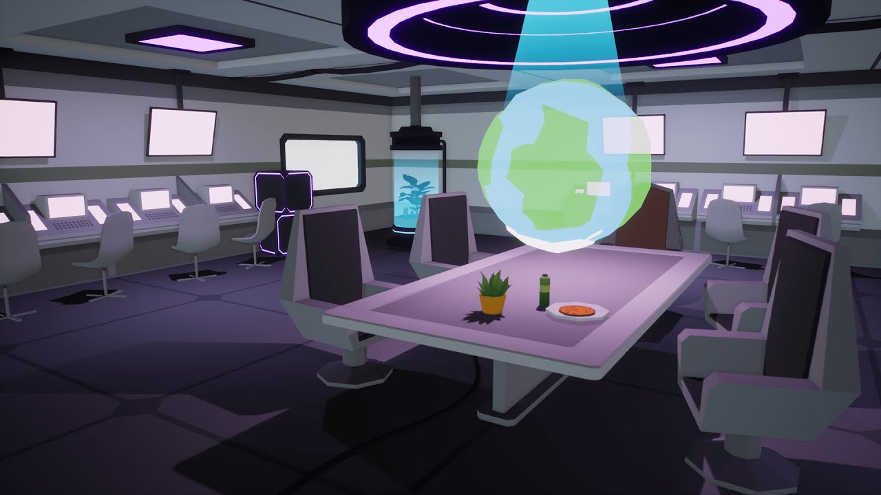 Low Poly Sci-Fi Interior 3D Asset for Unity and Unreal