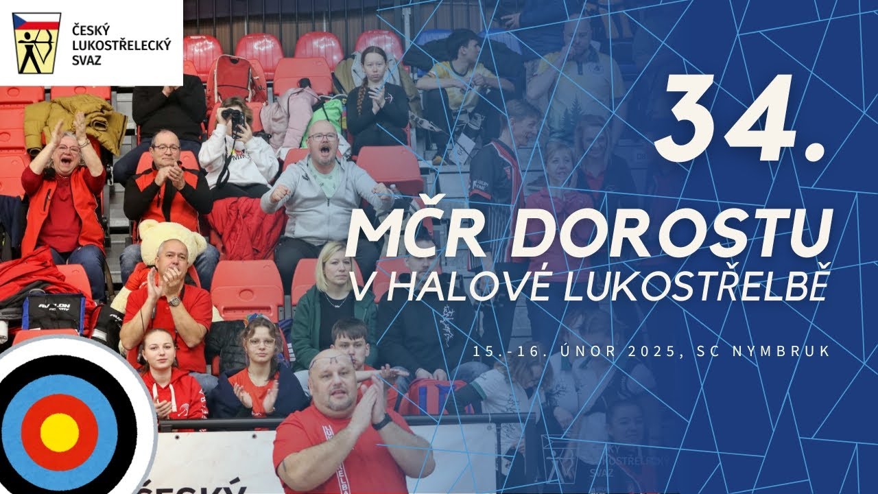 Ohlédnutí za 34. MČR dorostu v halové lukostřelbě, 15.-16. 2. 2025, SC Nymburk