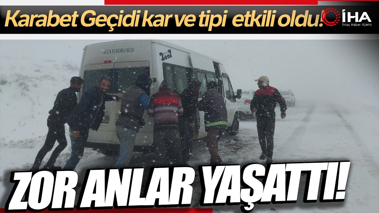 3 Bin Rakımlı Karabet Geçidi'nde Tipinin Ardından Güneş Açtı