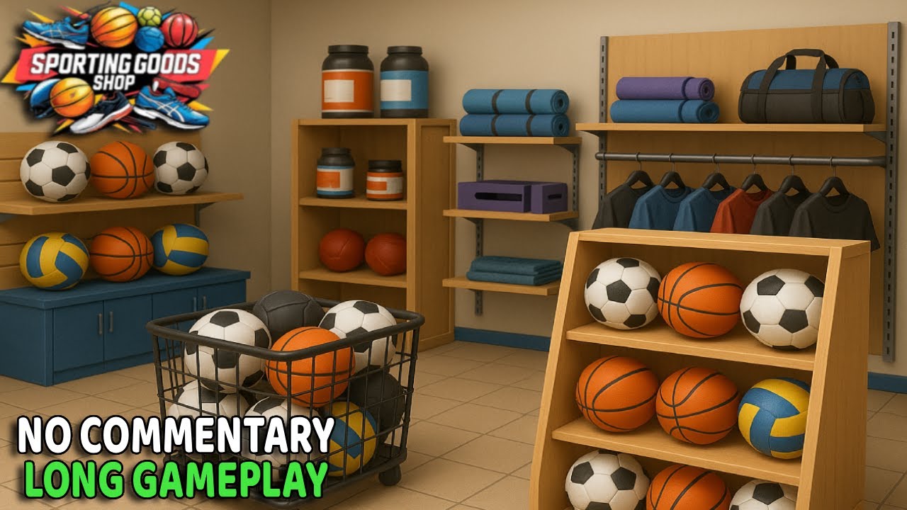 Sporting Goods Shop Simulator | no commentary long gameplay