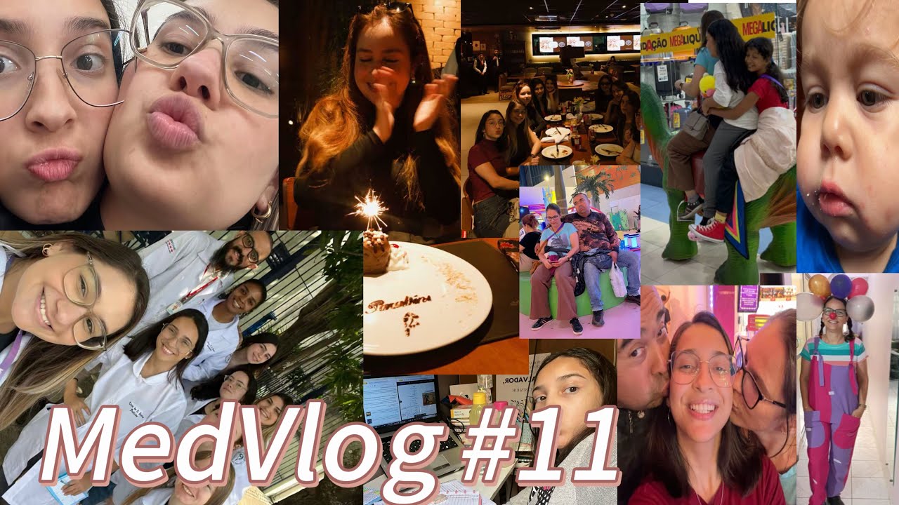 MedVlog #11 | Rotina de uma estudante de medicina | 1º vez na UBS + Níver Alquati + Níver Laninha 