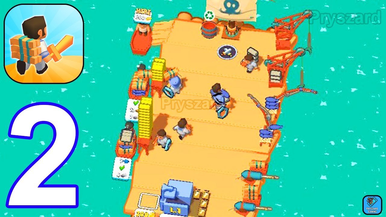 Sea Lords - Gameplay Walkthrough Part 2 War Army Sea Lord Raft Survival Commander (Android, iOS)