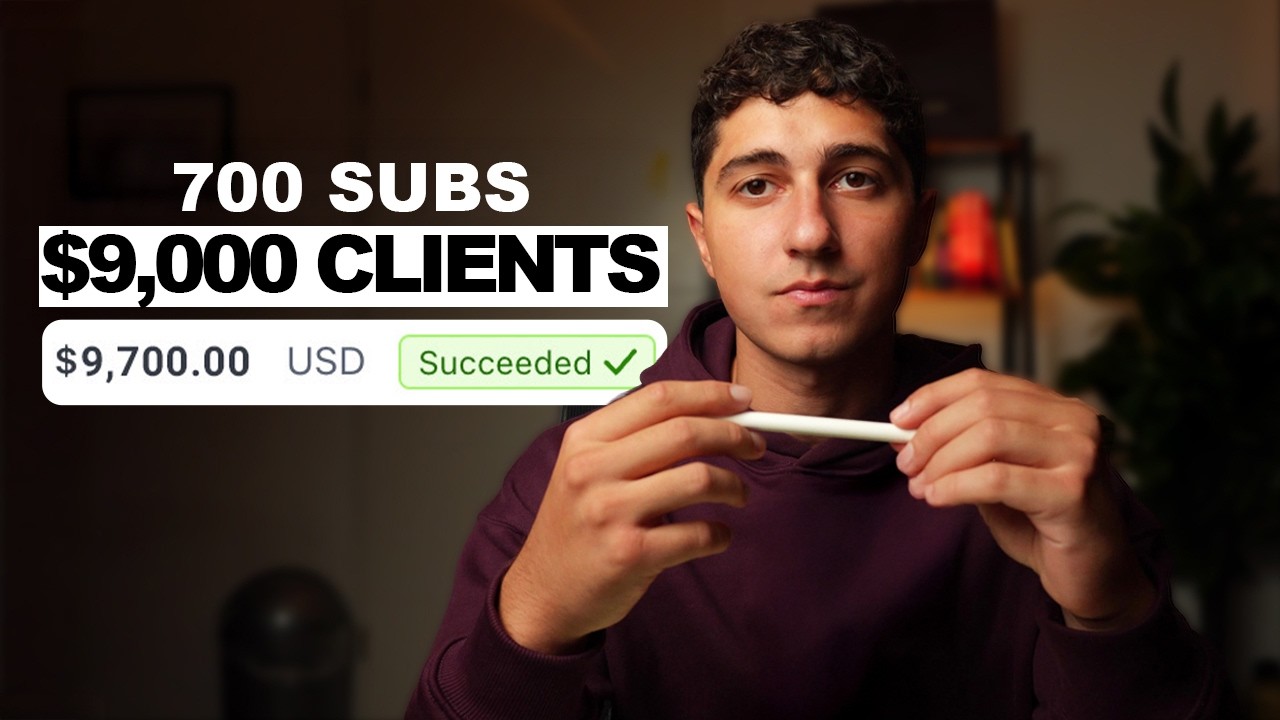 How I sign $9k+ Clients with only 700 Subscribers (Without Sales Calls)