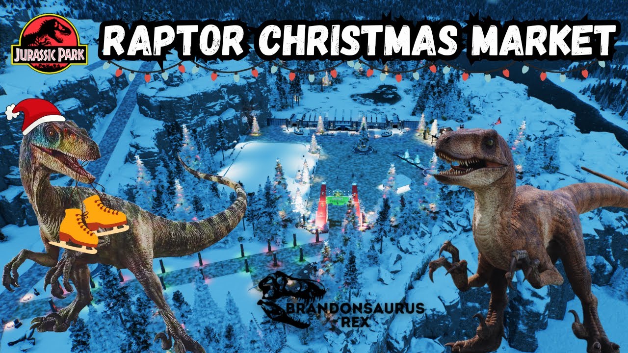 Raptor Christmas Market Build | Jurassic World Evolution 3