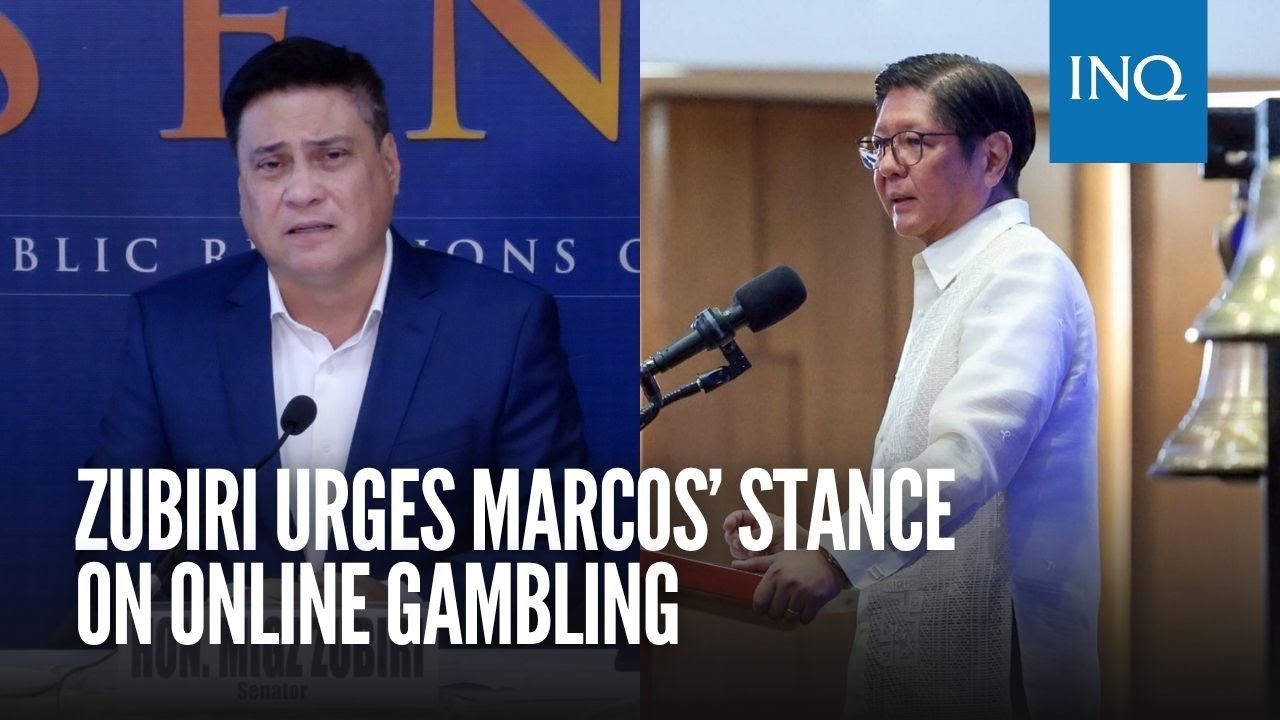 Zubiri urges Marcos&rsquo; stance on online gambling