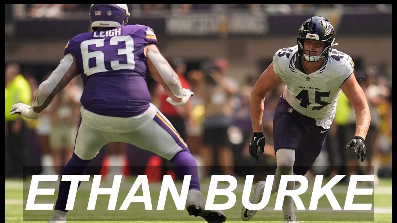 DID ETHAN BURKE PUNCH HIS WAY ON TO THE RAVENS ROSTER? DEFENSE FILM STUDY @OnceSport #ravens