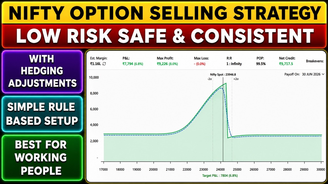 Low Risk, Safe, and Consistent Nifty Option Selling Strategy