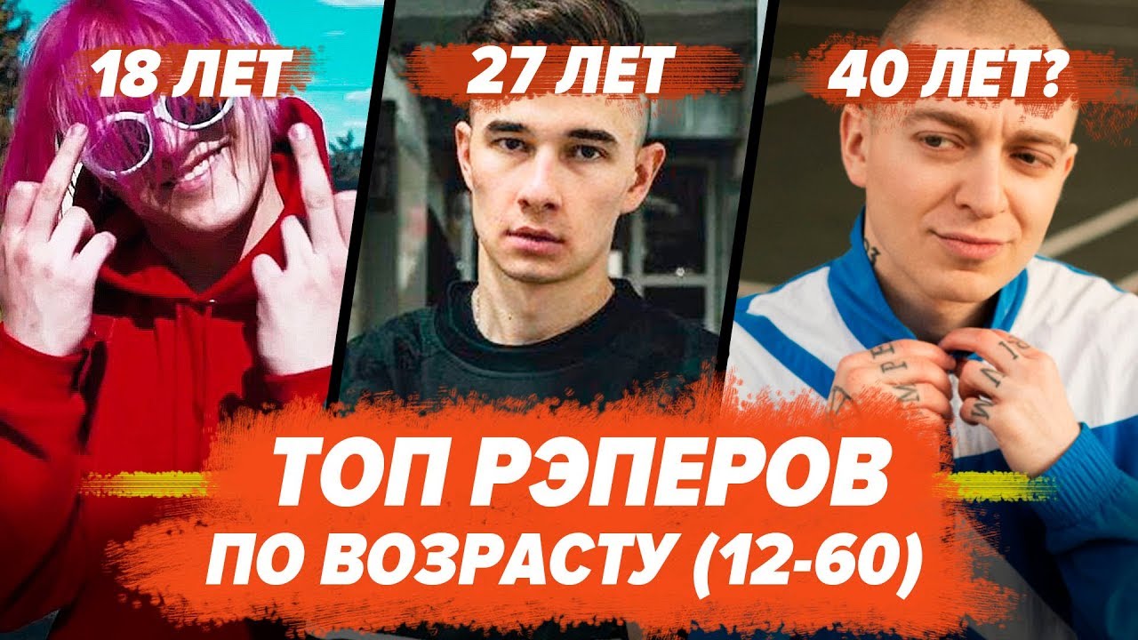 ТОП ВСЕХ РЭПЕРОВ ПО ВОЗРАСТУ! / Gone.Fludd, Morgenshtern, Джизус, Lizer, Oxxxymiron и др.