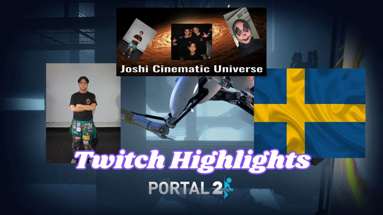 Trying NOT to get my BRAIN FRIED in Portal 2 CO-OP but in Swedish - Twitch Highlights