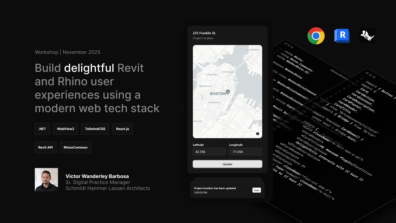 Building Webview Apps for Revit and Rhino