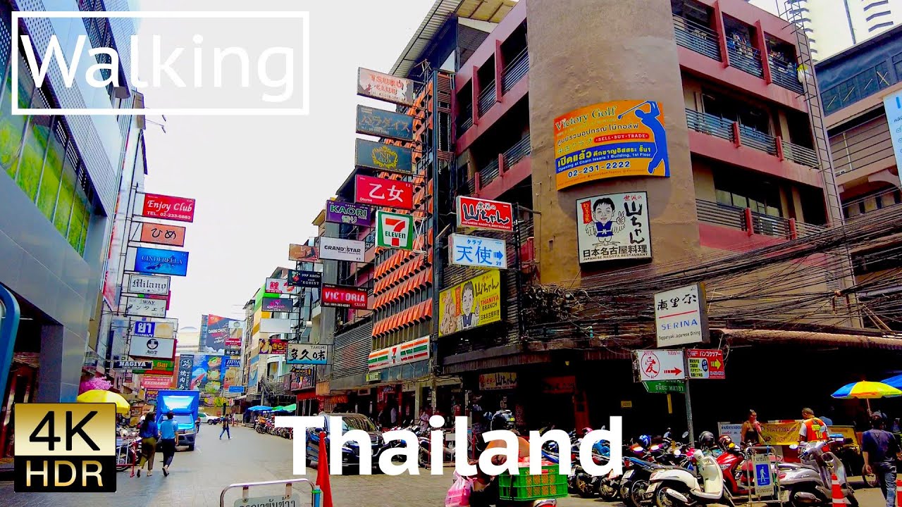 Пешеходная экскурсия от Тании до Патпонга | Таиланд🇹🇭 | 4K60fps