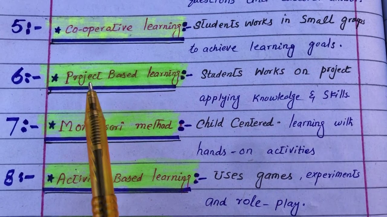 10 teaching methods ( pedagogy) for SST