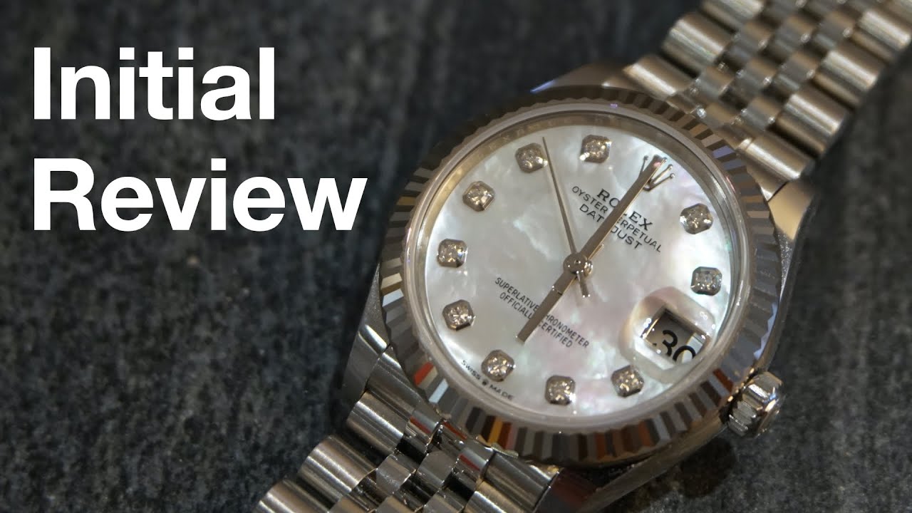 Initial Impression on ROLEX DateJust Fluted Bezel Jubilee Bracelet Mother-of-Pearl With Diamonds