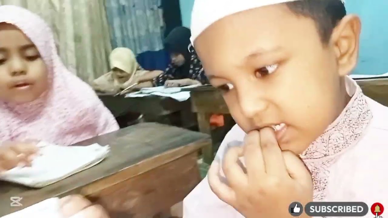 আগামীকাল মাদ্রাসা বন্ধ পরীক্ষা শেষে, এজন্য সকলে মন দিয়ে পড়তেছি।
