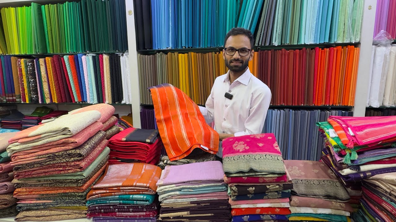 Exclusive Banarasi Saree Collections from Mahaveer Cloth Center Ulsoor Bangalore | Biggest Showroom