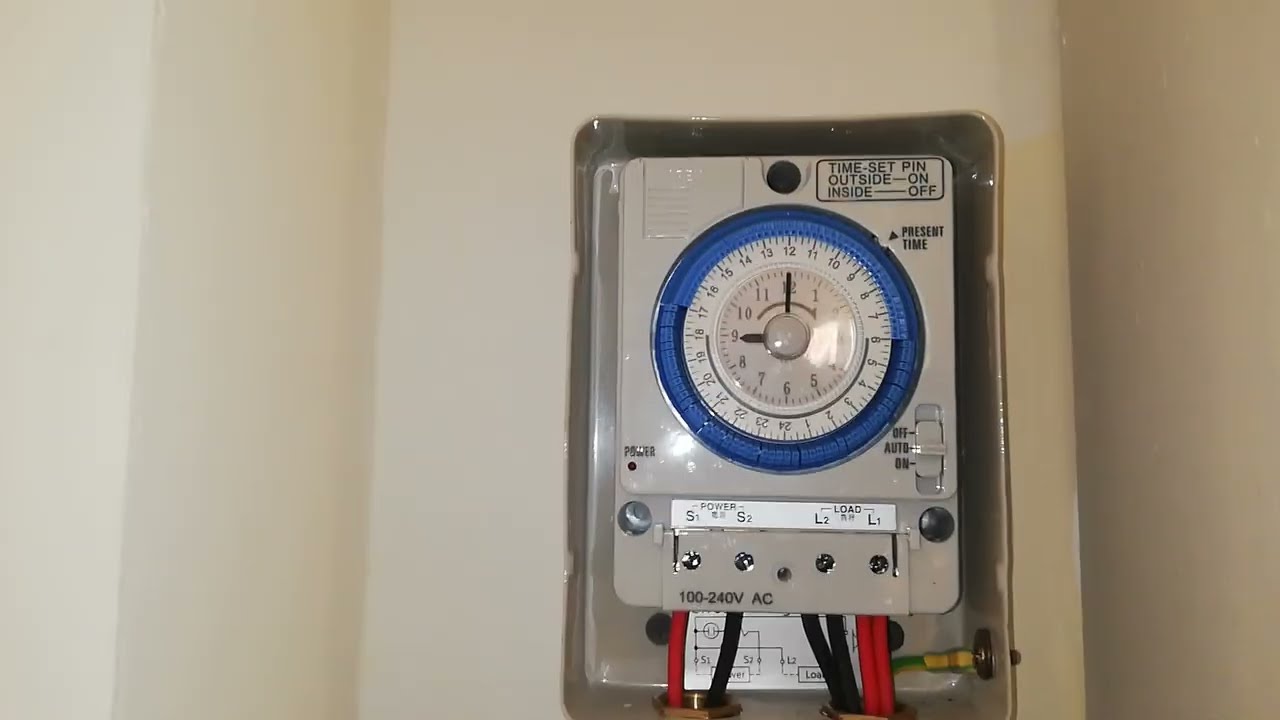 How setting timer switch and How to wire a timer switch  for external lights
