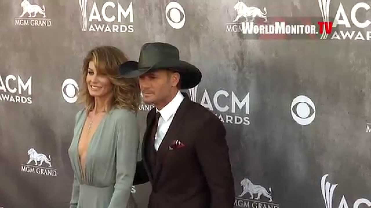 Faith Hill, Tim McGraw arrive at 49th Annual Academy Of Country Music Awards Redcarpet