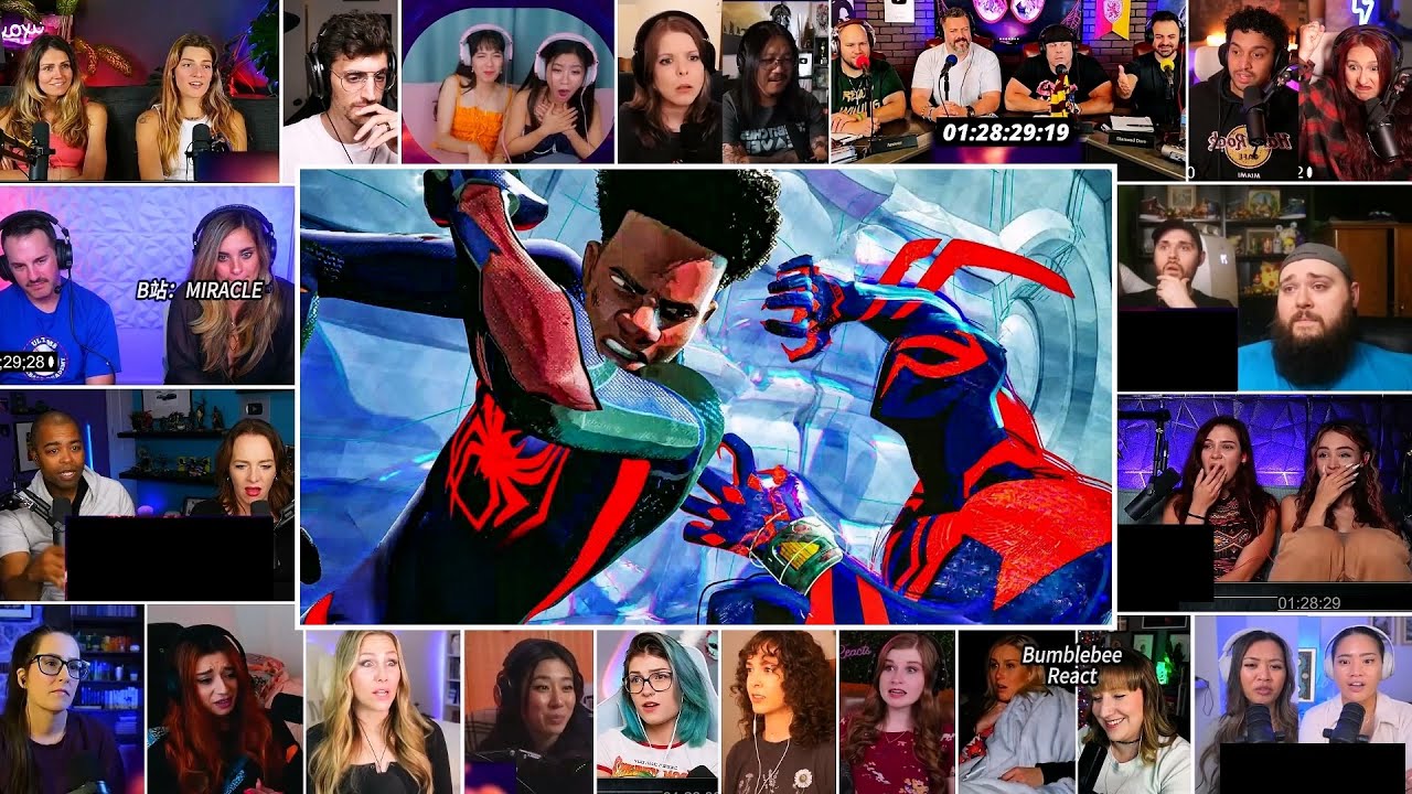 Miles vs Spider-Man 2099 Epic Fight Scene | Spider-Man: Across the Spider-Verse reaction mashup