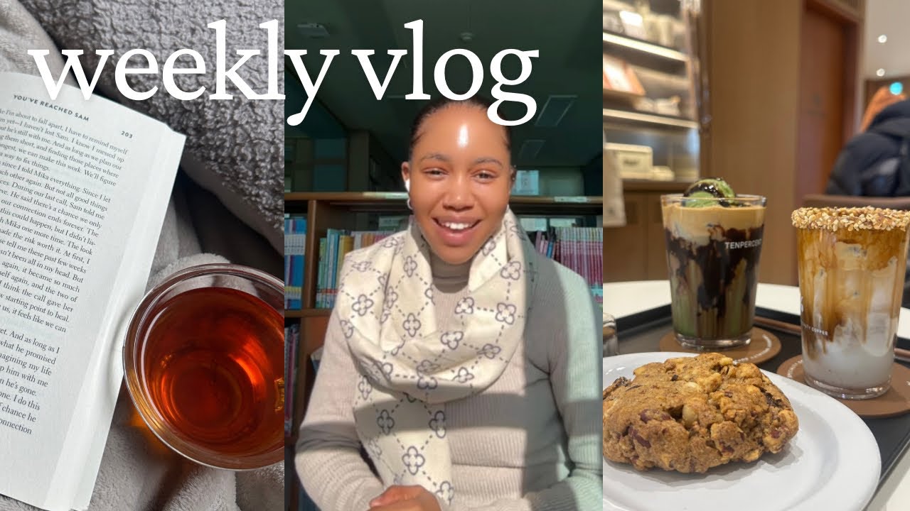 Life in Korea 🇰🇷: Cafe Date | Desk Warming Chronicles | Unboxing & Reading | South African Youtuber 