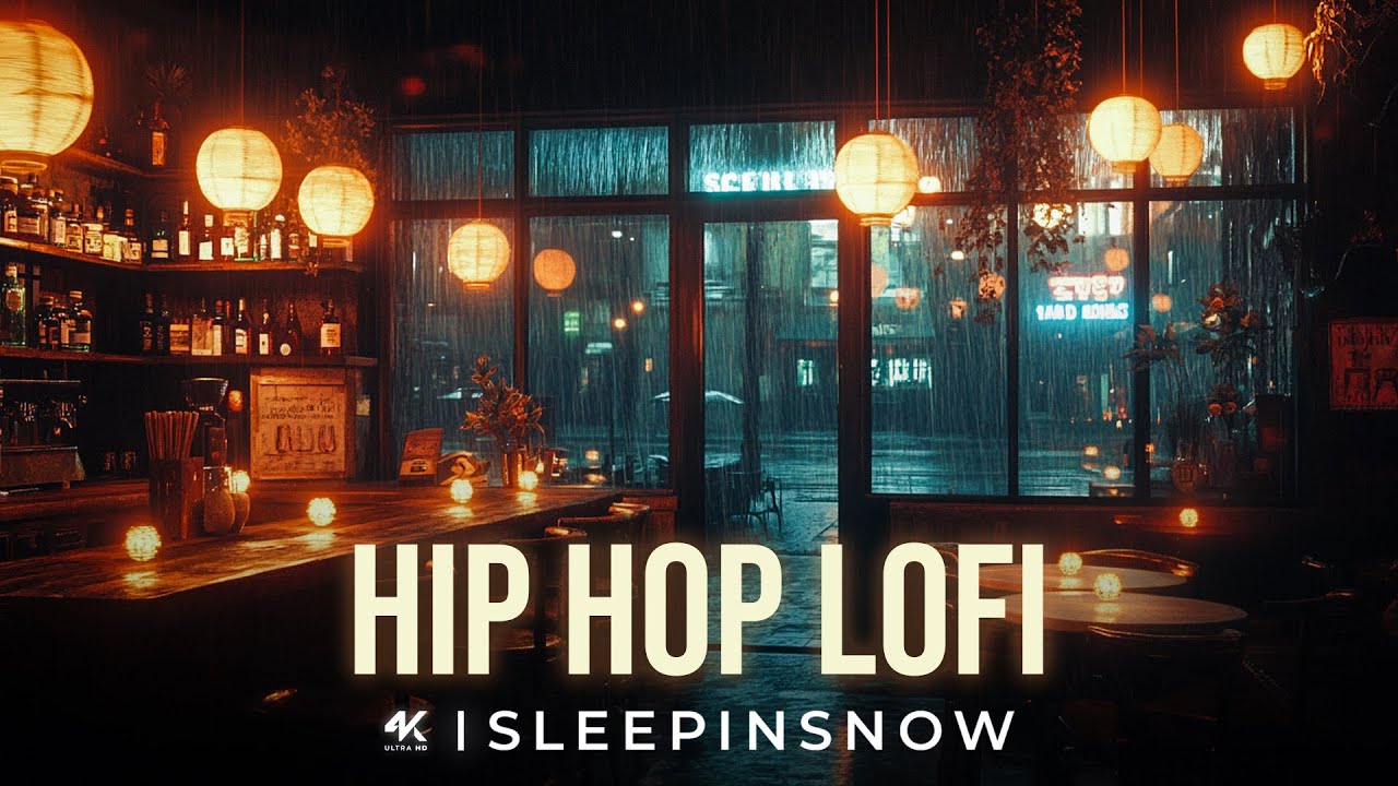 The World Can Wait | 1 Hour 🎵Lofi Hip Hop Relaxing ~ Indoor Rainy Bar Ambience 🌧️🍷