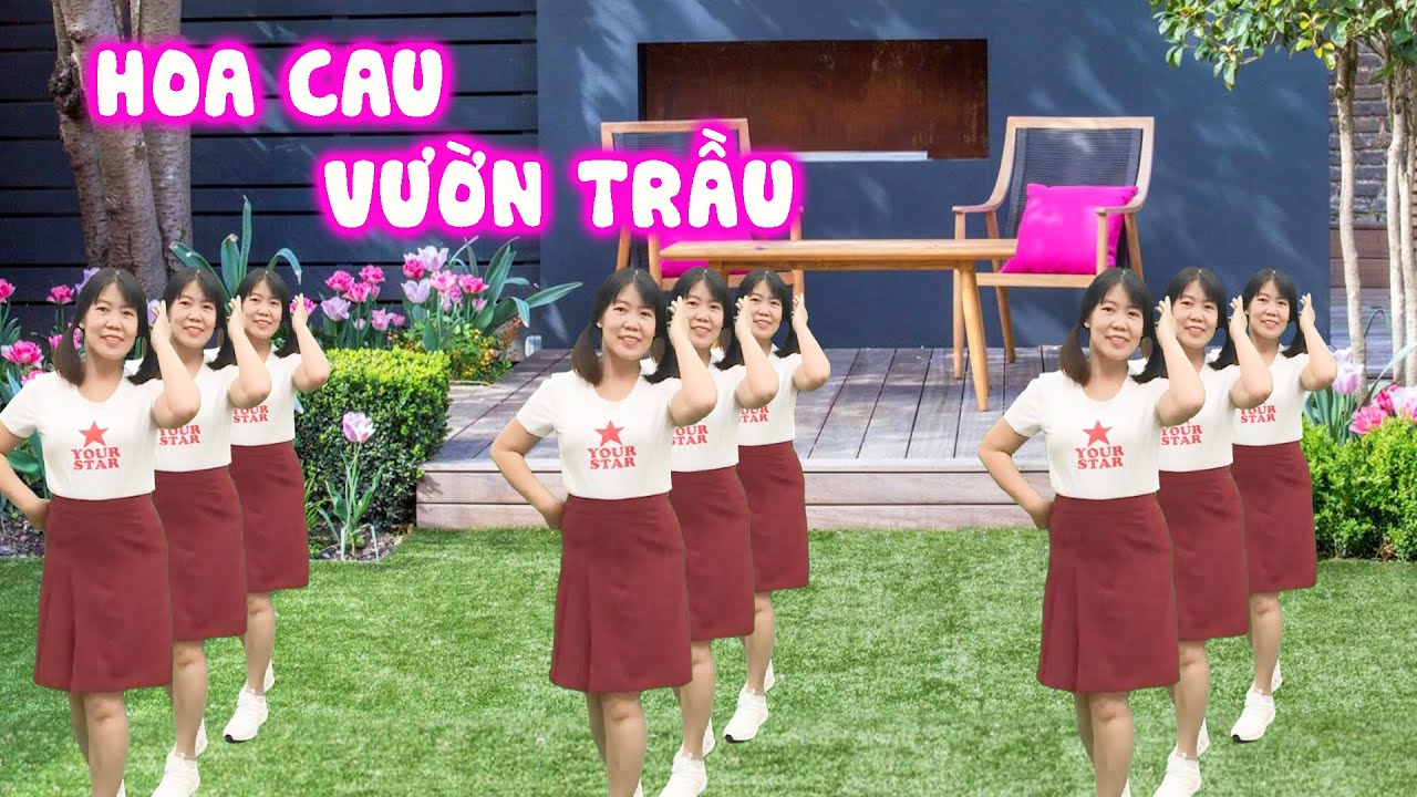 Hoa Cau Vườn Trầu | Bài Nhảy Trên Nền Nhạc Quê Hương Cực Hay | Nhóm Nhảy Sắc Màu