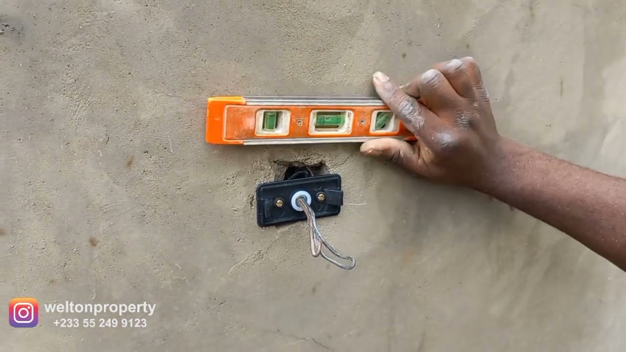 Fence Wall Electrical Light installation - Building in Ghana