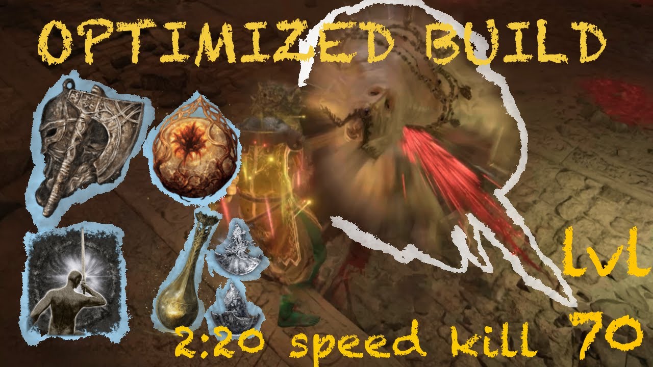 Godskin Apostle in 2:20 | Optimized Charged Heavy Build | Level 70 Divine Tower Caelid | Elden Ring